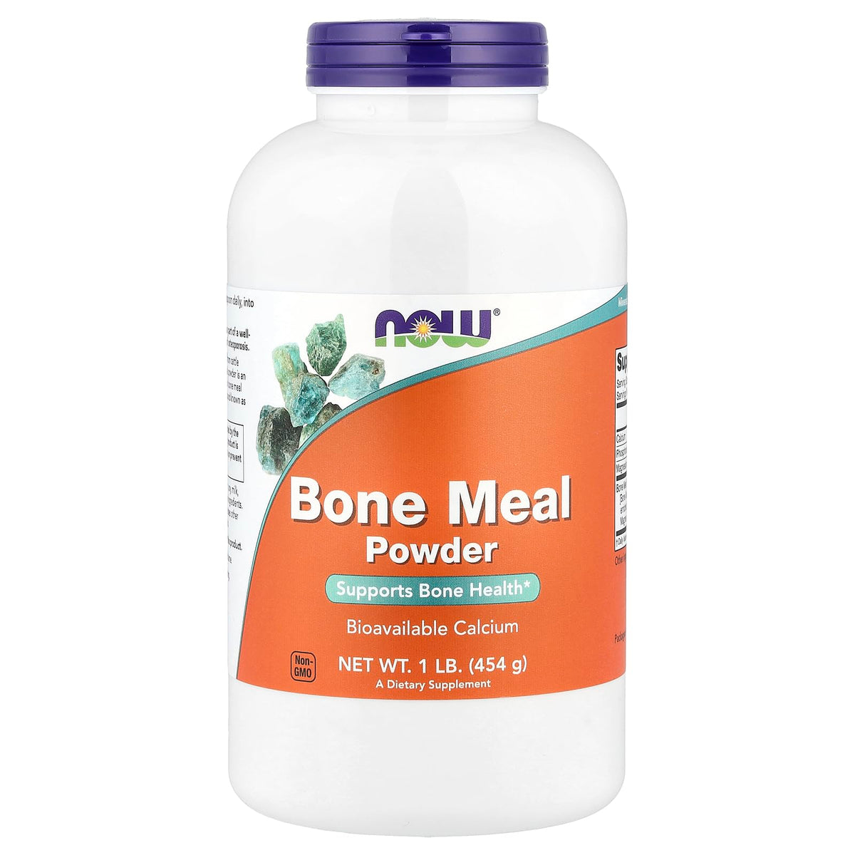 NOW Foods Poudre de Farine d'Os 540g, emballage avant