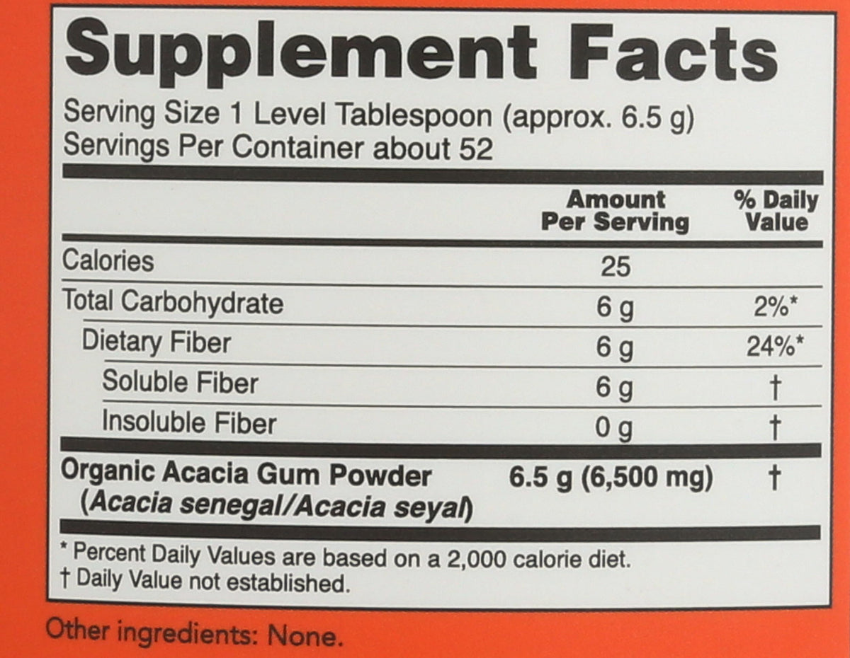 NOW Foods Poudre de Fibre d'Acacia Bio 408g en utilisation dans un smoothie