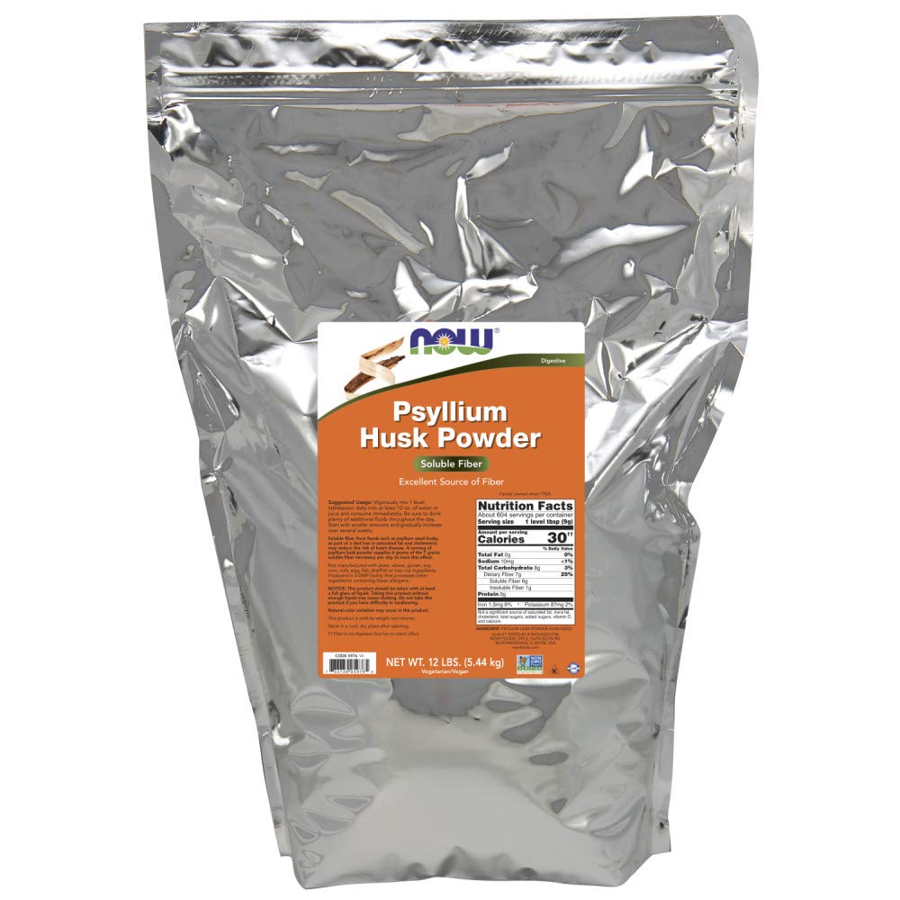 NOW Foods Poudre de Psyllium 5829g vue de face