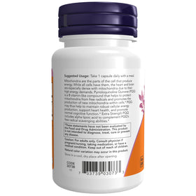 NOW Foods PQQ 40 mg flacon avec étiquette détaillée