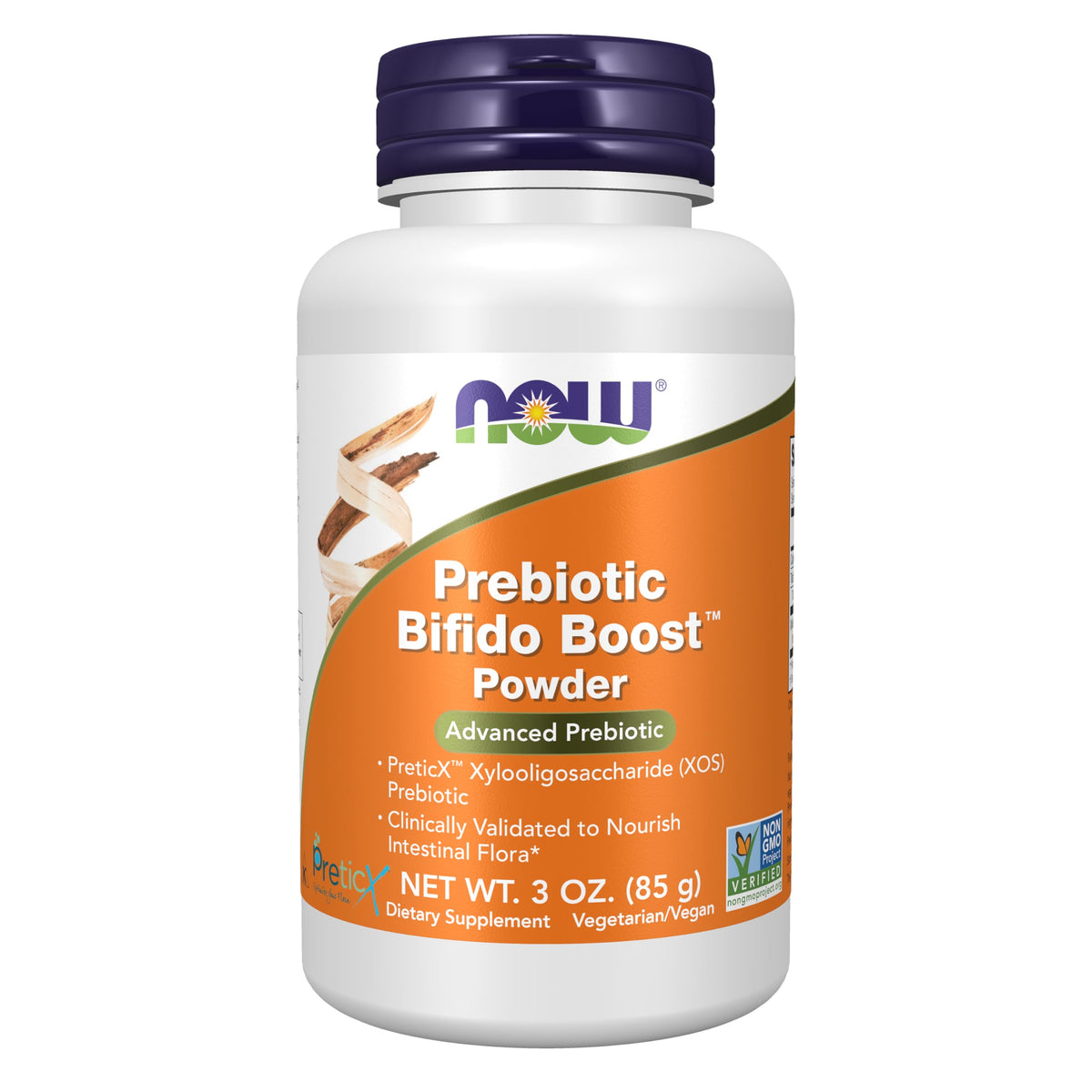 NOW Foods Prébiotique Bifido support Poudre 118g - vue avant