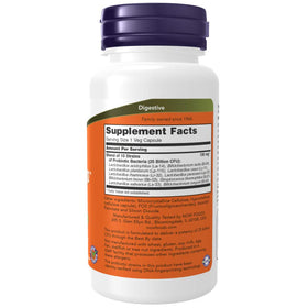 NOW Foods Probiotic-10 100 Capsules Végétales étiquette et informations
