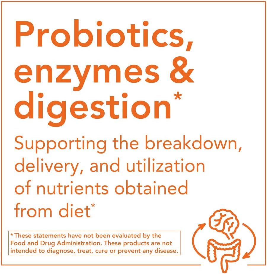 NOW Foods Probiotic-10 100 Comprimés sur fond blanc