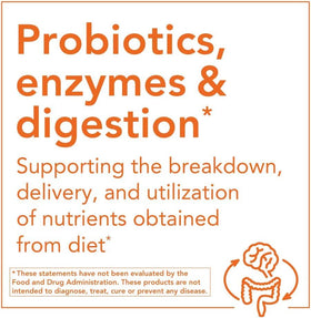 NOW Foods Probiotic-10 100 Comprimés sur fond blanc