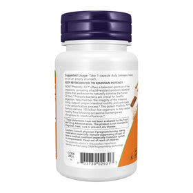 NOW Foods Probiotic-10™ 100 Milliards 30 Capsules Végétales - étiquette et ingrédients