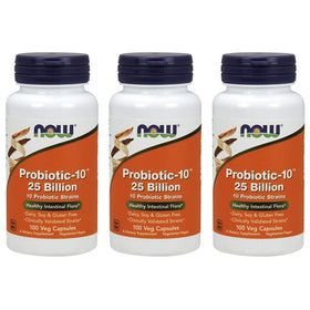 NOW Foods Probiotic-10 25 Milliards 100 Capsules - capsules à l'intérieur du flacon