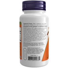 NOW Foods Probiotic-10 25 Milliards 100 Capsules Végétales avec arrière-plan neutre
