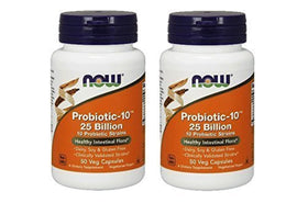 NOW Foods Probiotic-10 25 Milliards 50 Vcaps, vue de face
