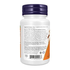 NOW Foods Probiotic-10™ 50 Milliards 10 Souches Végétales avec capsules ouvertes