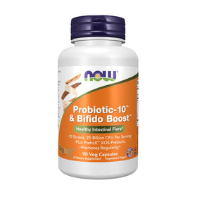 NOW Foods Probiotic-10™ & Bifido support™ 90 capsules végétales