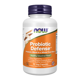 NOW Foods Probiotic Defense 90 Veg Capsules vue de face