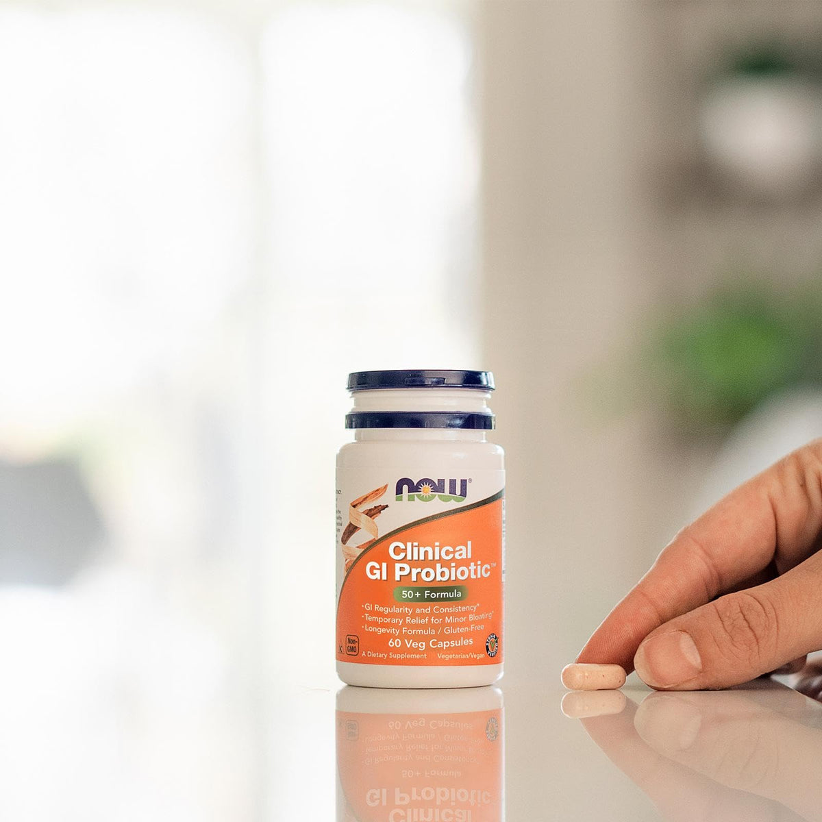 NOW Foods Probiotique 50+ - emballage avec informations nutritionnelles