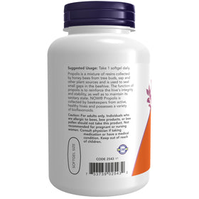 NOW Foods Propolis 2 000 gélules molles avec emballage