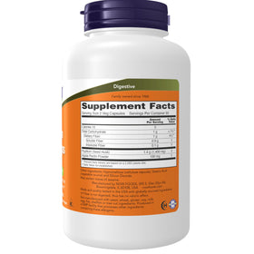 NOW Foods Psyllium 700 mg avec pectine de pomme contenant 180 capsules