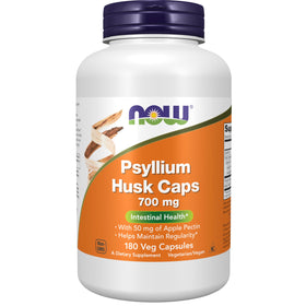 NOW Foods Psyllium 700 mg capsules végétales vue avant