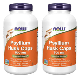 NOW Foods Psyllium Husk 500mg 500 Capsules - Vue de face