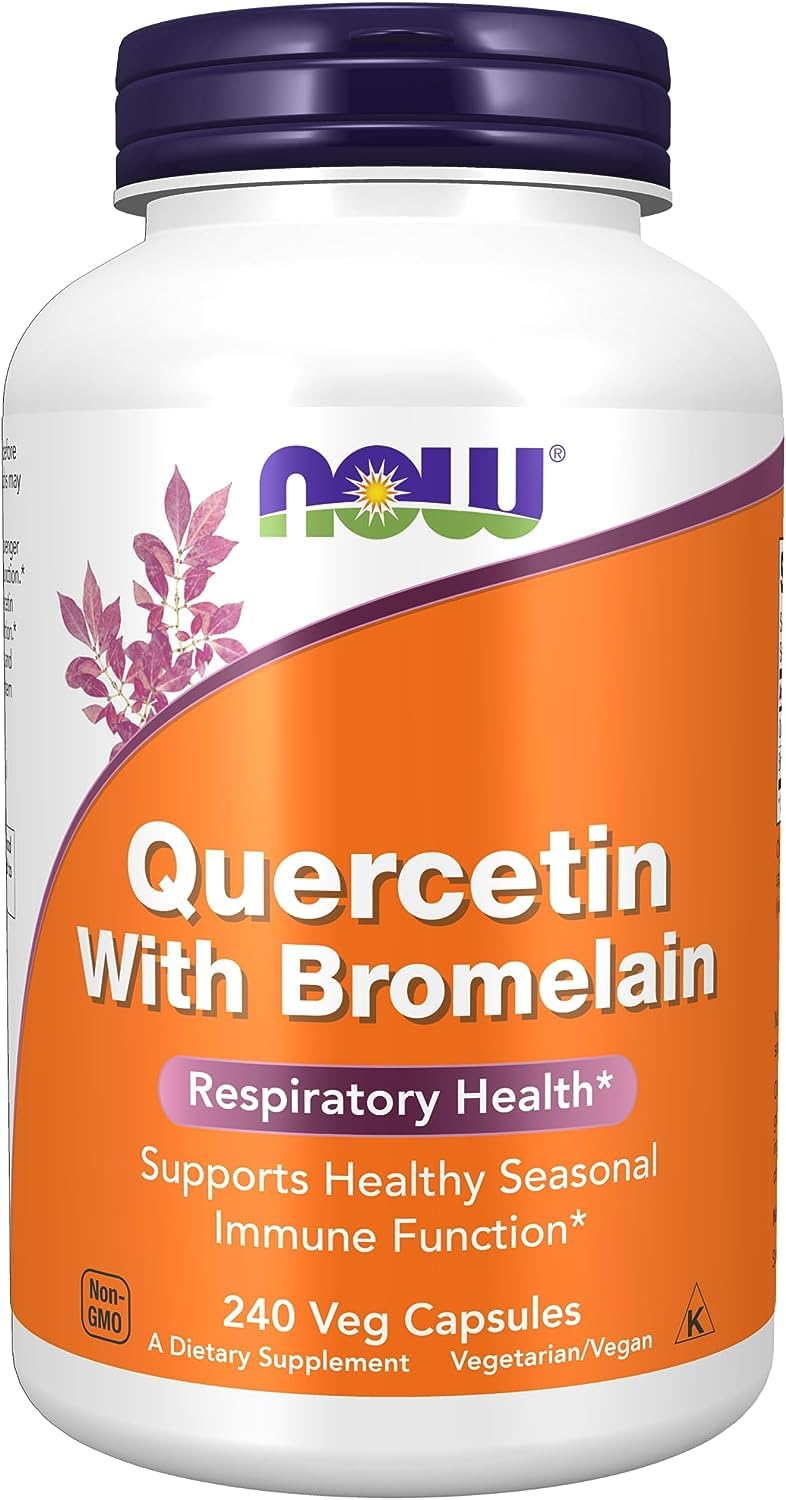 NOW Foods Quercetine 240 gélules végétales en gros plan