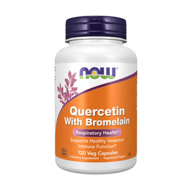 NOW Foods Quercétine avec Bromélaïne 120 VegiCaps vue avant