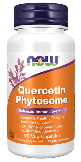 NOW Foods Quercétine Phytosome 250mg flacon de 90 capsules végétales
