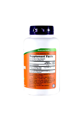 NOW Foods Racine de Pissenlit 500mg, étiquette avec informations nutritionnelles