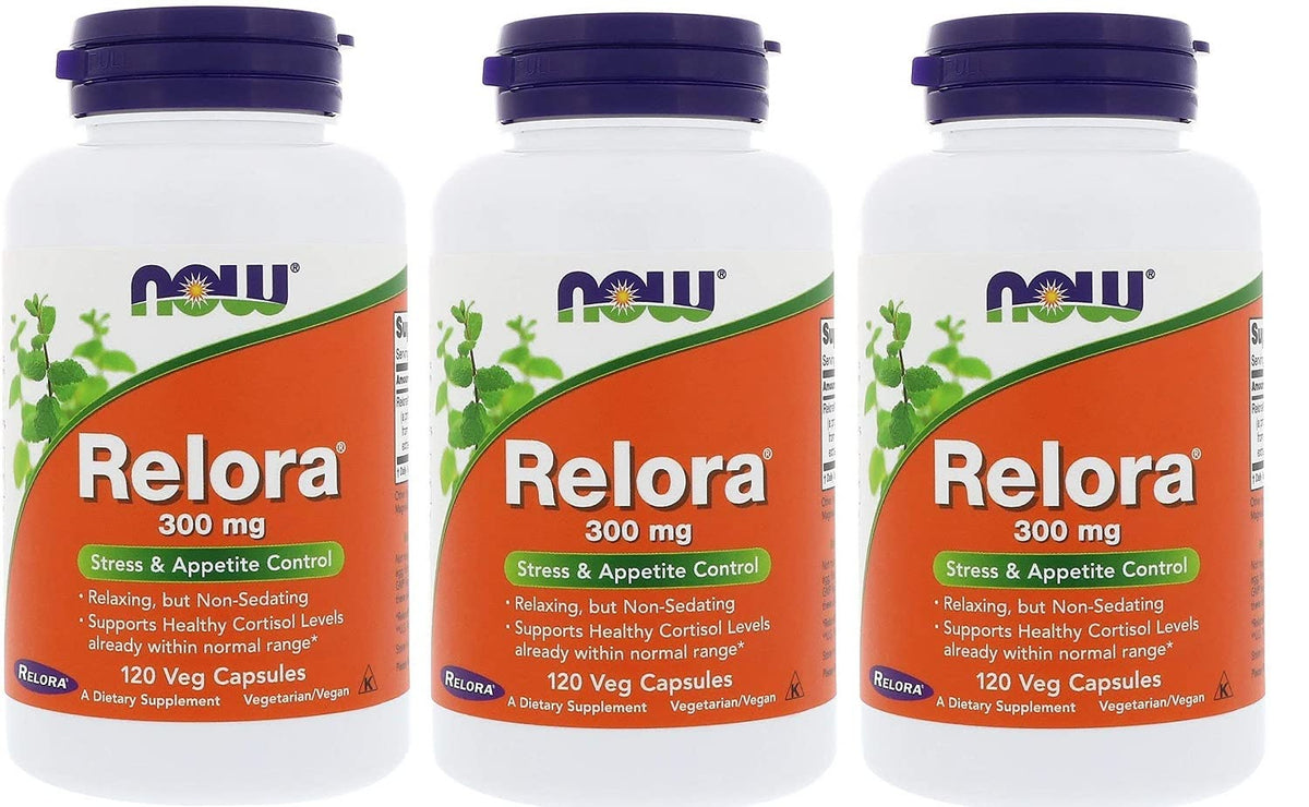 NOW Foods Relora 300 mg 120 capsules végétales, vue de face