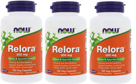 NOW Foods Relora 300 mg 120 capsules végétales, vue de face
