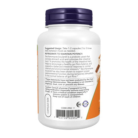 NOW Foods Saccharomyces Boulardii étiquette du produit