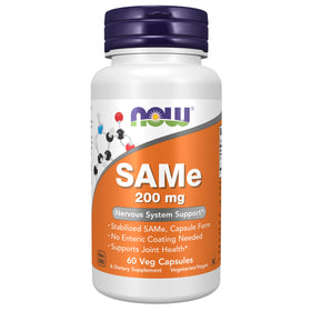 NOW Foods SAMe 200 mg capsules front view