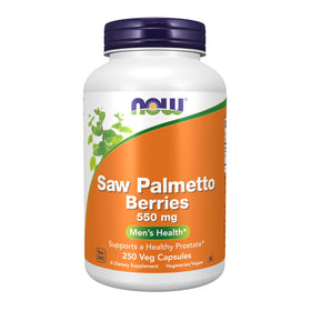 NOW Foods Saw Palmetto 550 mg 250 Capsules Végétales vue de face