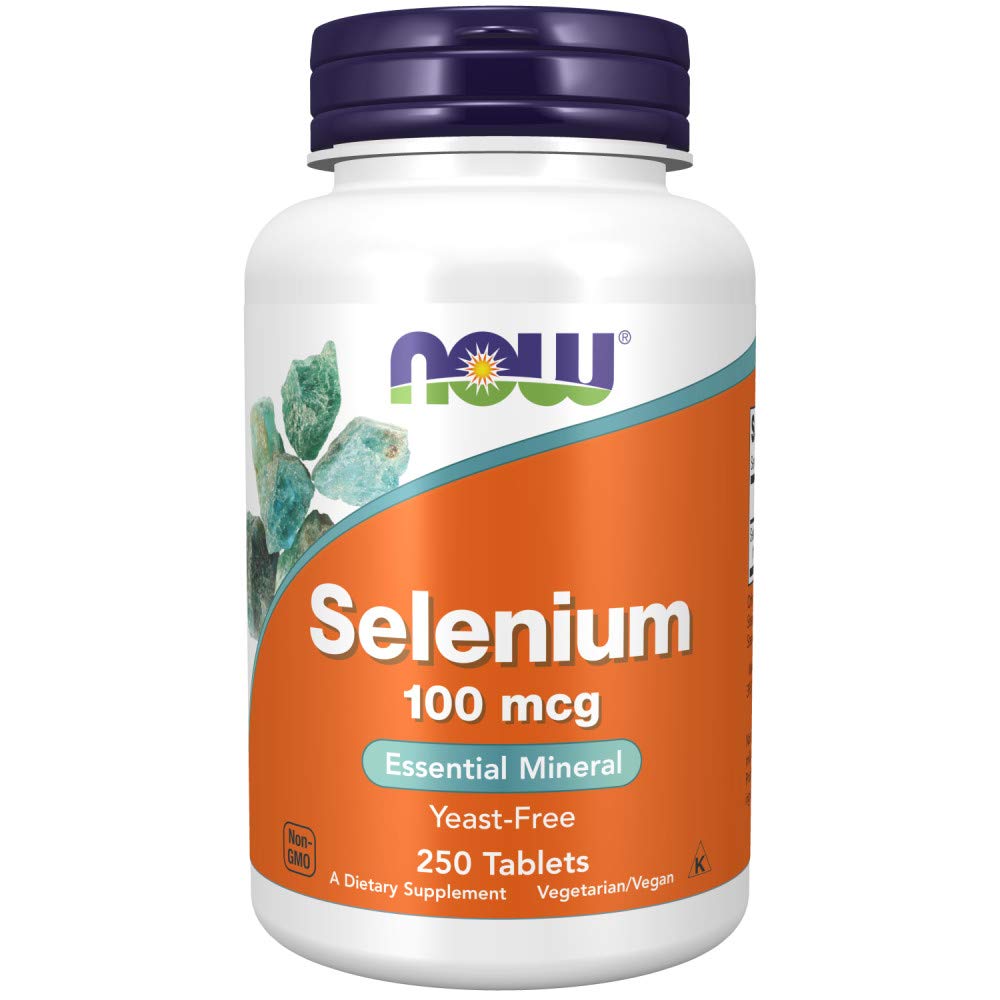 NOW Foods Sélénium 100 mcg 250 Tablettes - emballage avant