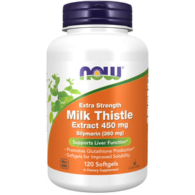 NOW Foods Silymarin Extrait de Chardon-Marie 450 mg gélules frontale