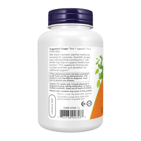 NOW Foods Silymarine 300 mg gélules végétales sur fond neutre