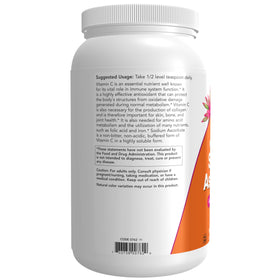 NOW Foods Sodium Ascorbate Poudre Vitamine C 1479g poudre dans un verre