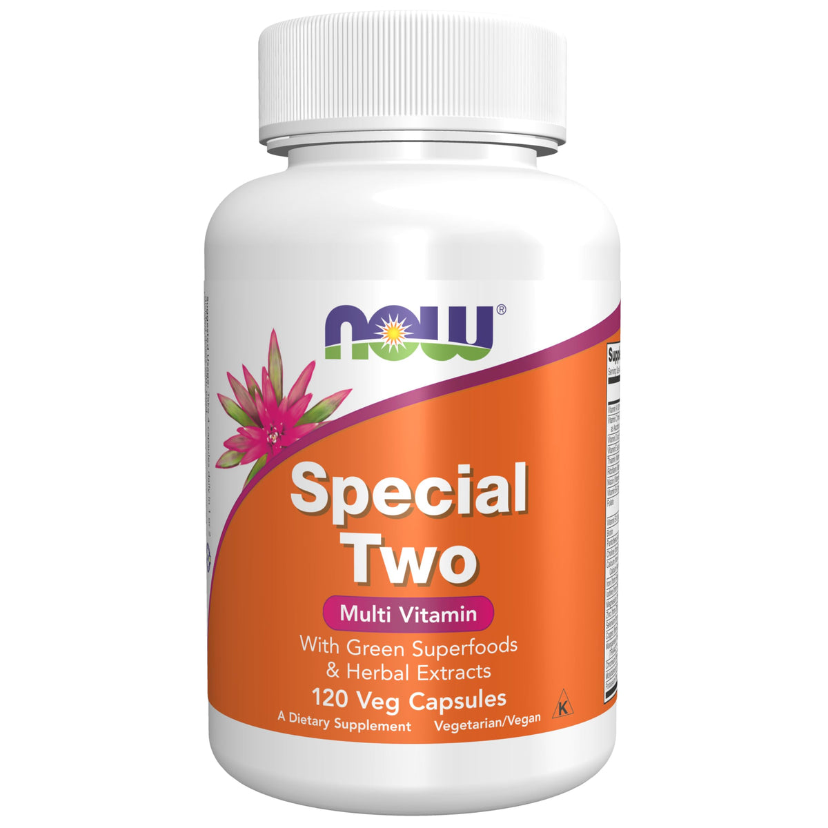 NOW Foods Special Two 120 capsules végétales, vue de face