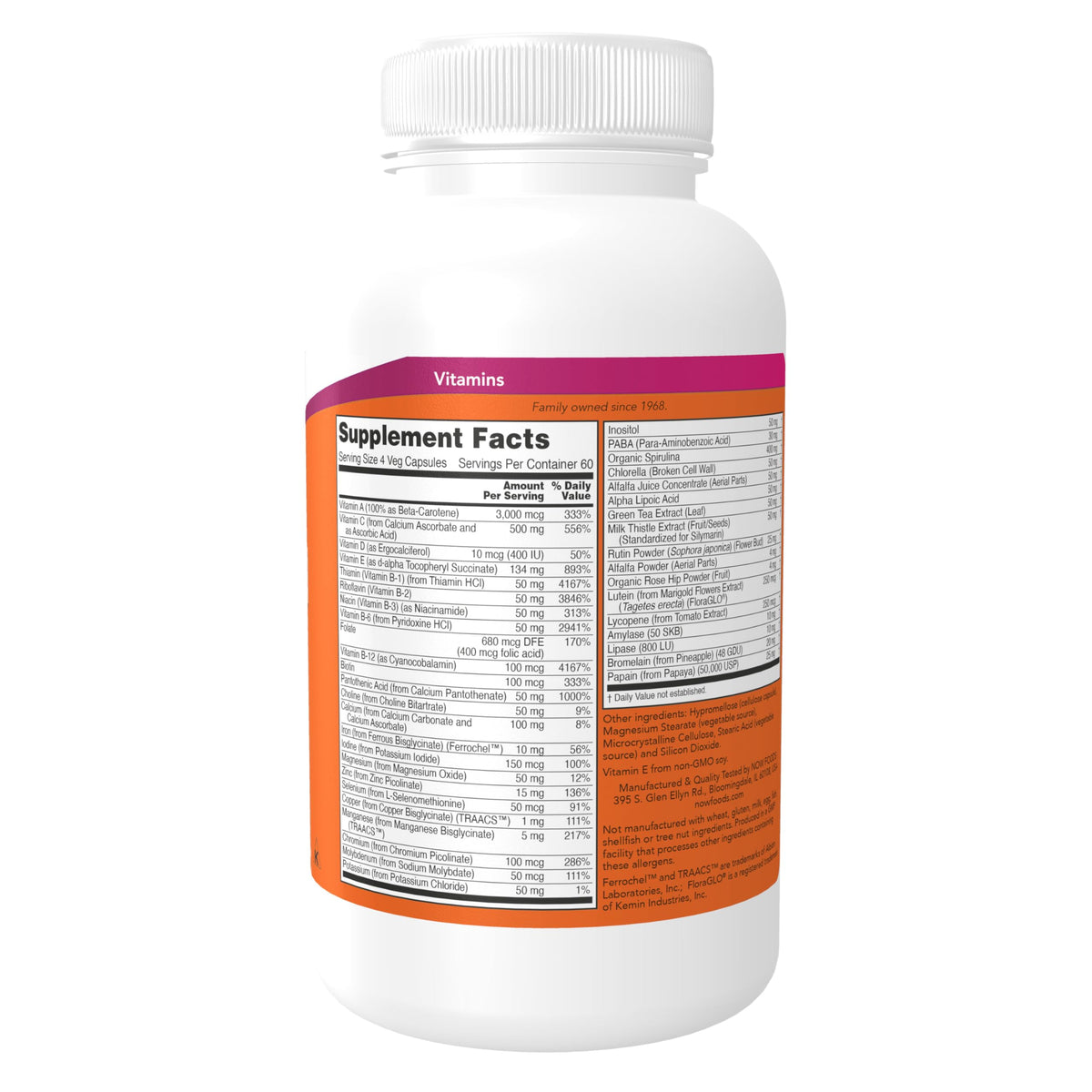 NOW Foods Special Two 240 Capsules Végétales emballage
