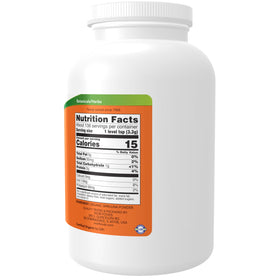 NOW Foods Spiruline Bio en poudre dans un bol avec cuillère