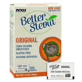 NOW Foods Stevia Extract en usage dans un café