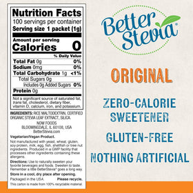 NOW Foods Stevia Extract sachet unique avec étiquette