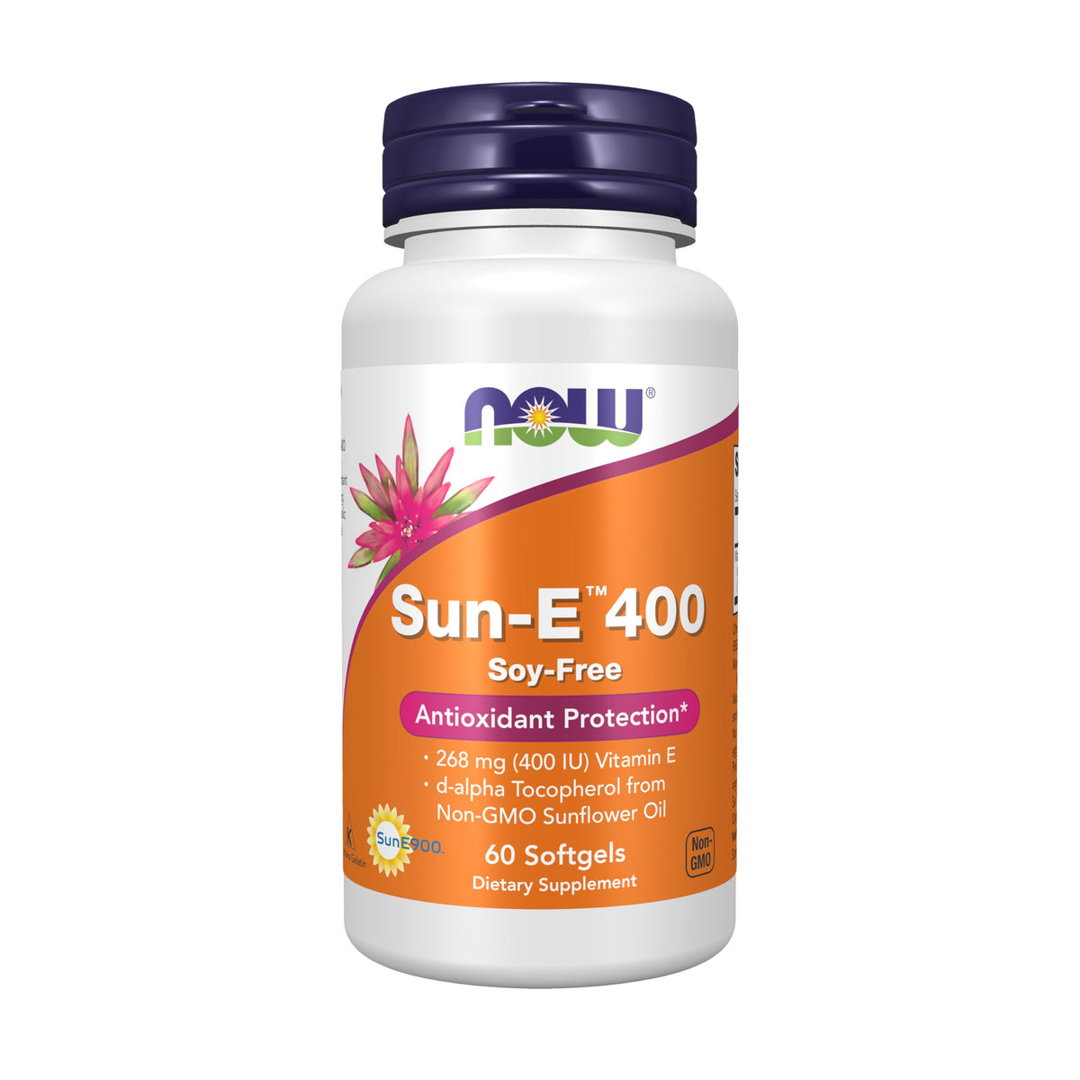 NOW Foods Sun-E™ 400 IU gélules de vitamine E en flacon