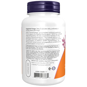 NOW Foods Thyroid Energy capsules végétales avec étiquetage