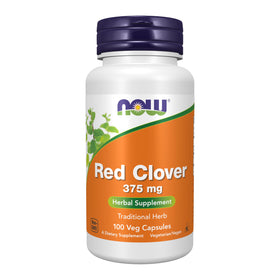 NOW Foods Trèfle Rouge 375 mg, 100 Capsules Végétales, vue avant