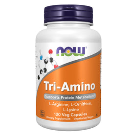NOW Foods Tri-Amino 120 capsules vue de face