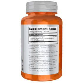 NOW Foods Tribulus Terrestris 500 mg capsules à l'intérieur du flacon