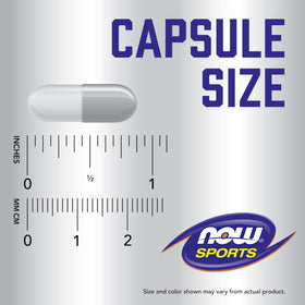 NOW Foods Tribulus Terrestris 500 mg capsules sur fond blanc