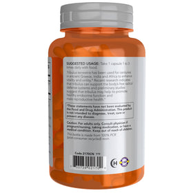 NOW Foods Tribulus Terrestris 500 mg étiquette avec ingrédients et dosage