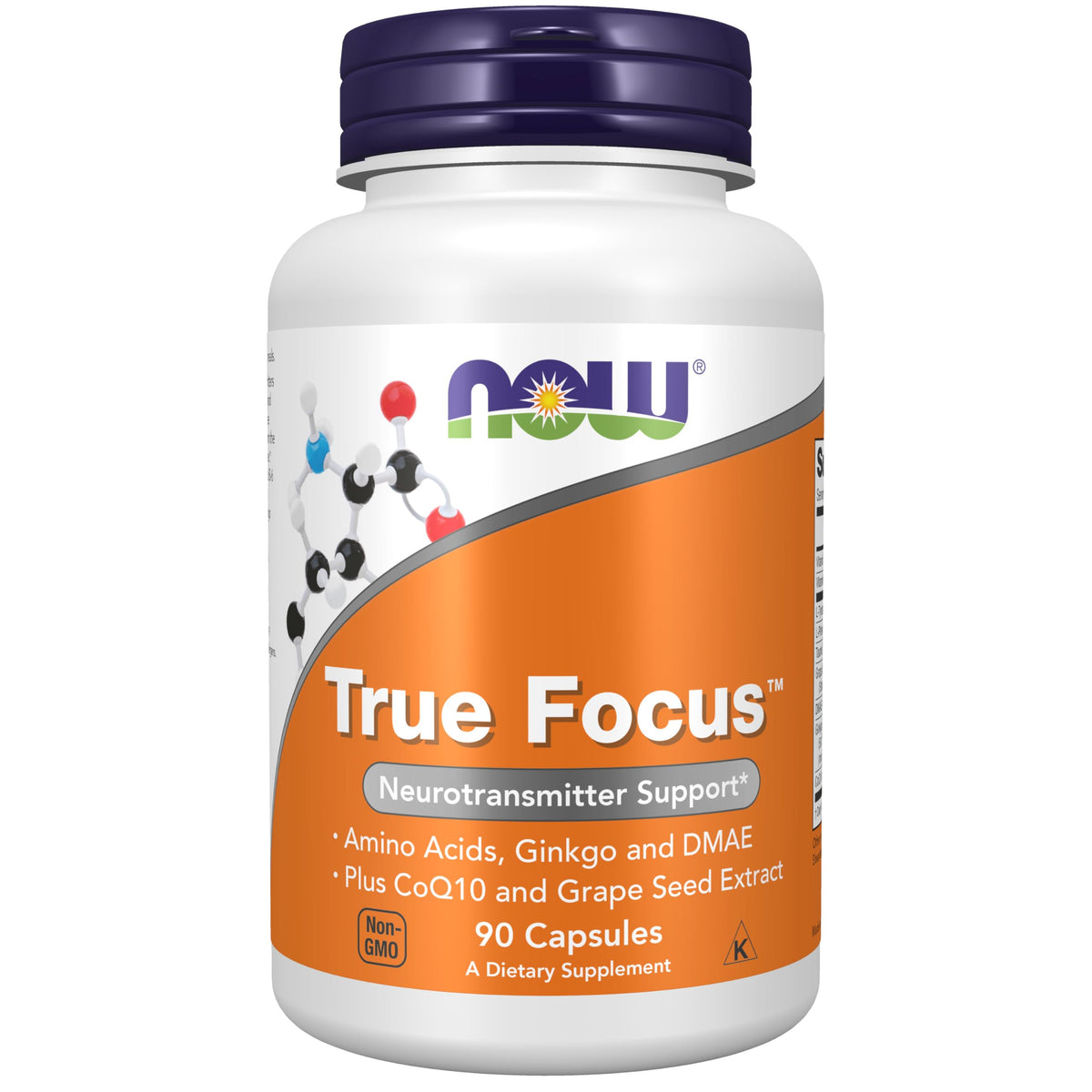 NOW Foods True Focus 90 VCaps emballage avant