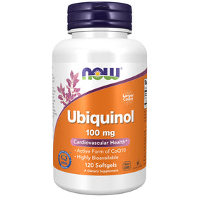 NOW Foods Ubiquinol 100 mg gélules en emballage avant