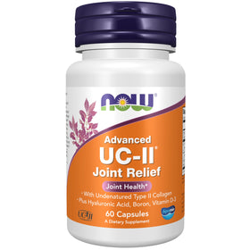 NOW Foods UC-II Advanced Joint Relief 60 Capsules front view