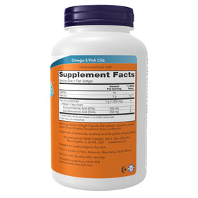 NOW Foods Ultra Omega-3 1000 mg gélules en gélatine de poisson vue arrière