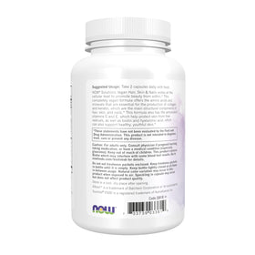 NOW Foods Vegan Cheveux, Peau & Ongles 90 gélules avec étiquette